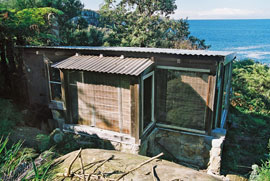 Crater Cove hut.