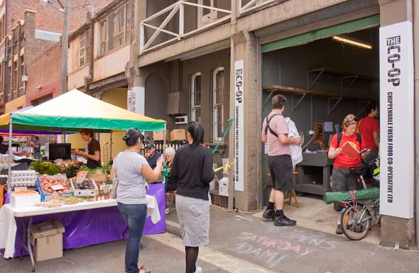 co-op3 Dingy no more - the Chippendale Fresh Food Co-op is to bring new life to an old lane.