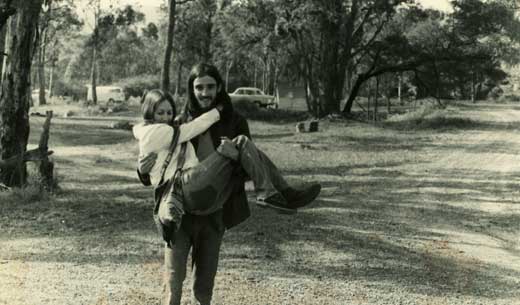 memoir-paul Paul Shubeck carries his Sri Lankan girlfriend.