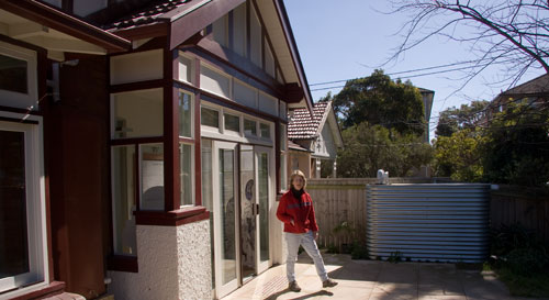 Barret-House-04 Part of the front garden of Barrett House that is being redesigned by the permaculture team
