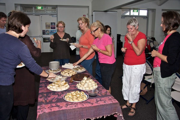 LS7 An important part of the awards ceremony - delicious organic food supplied by O-Organics.