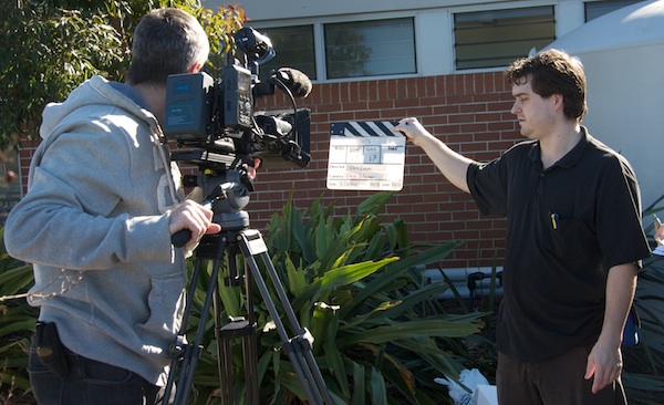 RCC3 A University of Technology Sydney, Institute of Sustainable Futures film crew produced a training film for plumbers during the water efficiency retrofit of the building.