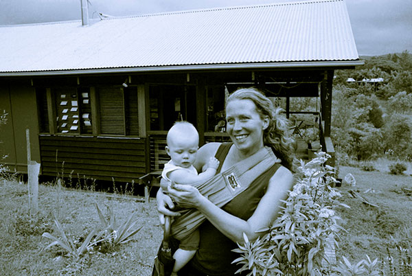 A resident of the Crystal Waters — the world’s first permaculture ecovillage — Morag Gamble (with daughter Maia) teaches permaculture design through Seed International.