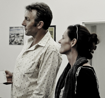 Emma-Kate Rose and Robert Pekin at the first organising meeting of the Australian Food Sovereignty Alliance.
