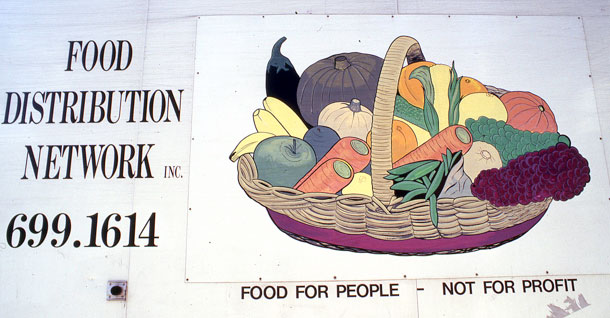 Sydney’s Food Distribution Network was a service providing home deliveries of fresh food to people who, though disability, had difficulty shopping for themselves.