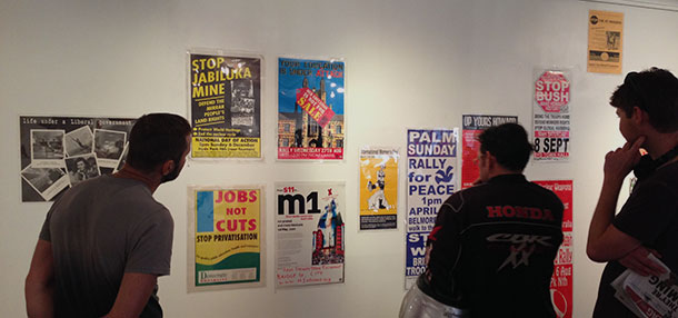 The John Percy memorial event maked the conclusion of John's posted collelction display that graphically documented the history of the movement.