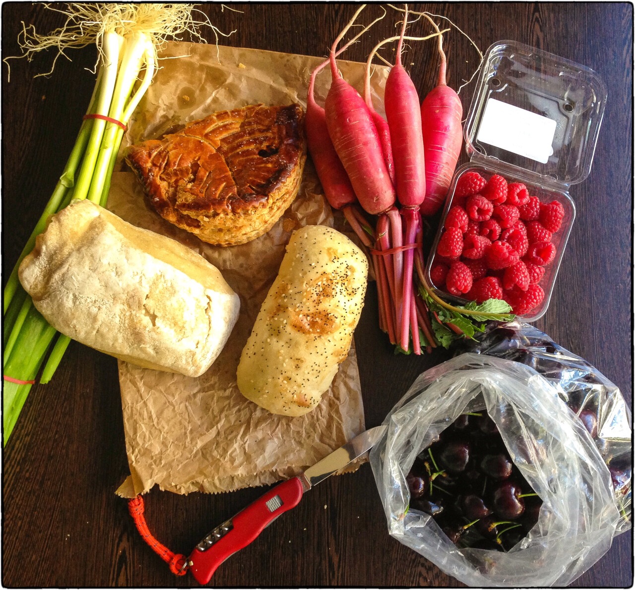 Food from a Tasmanian farmers' market — morally superior of just good and lcoal?
